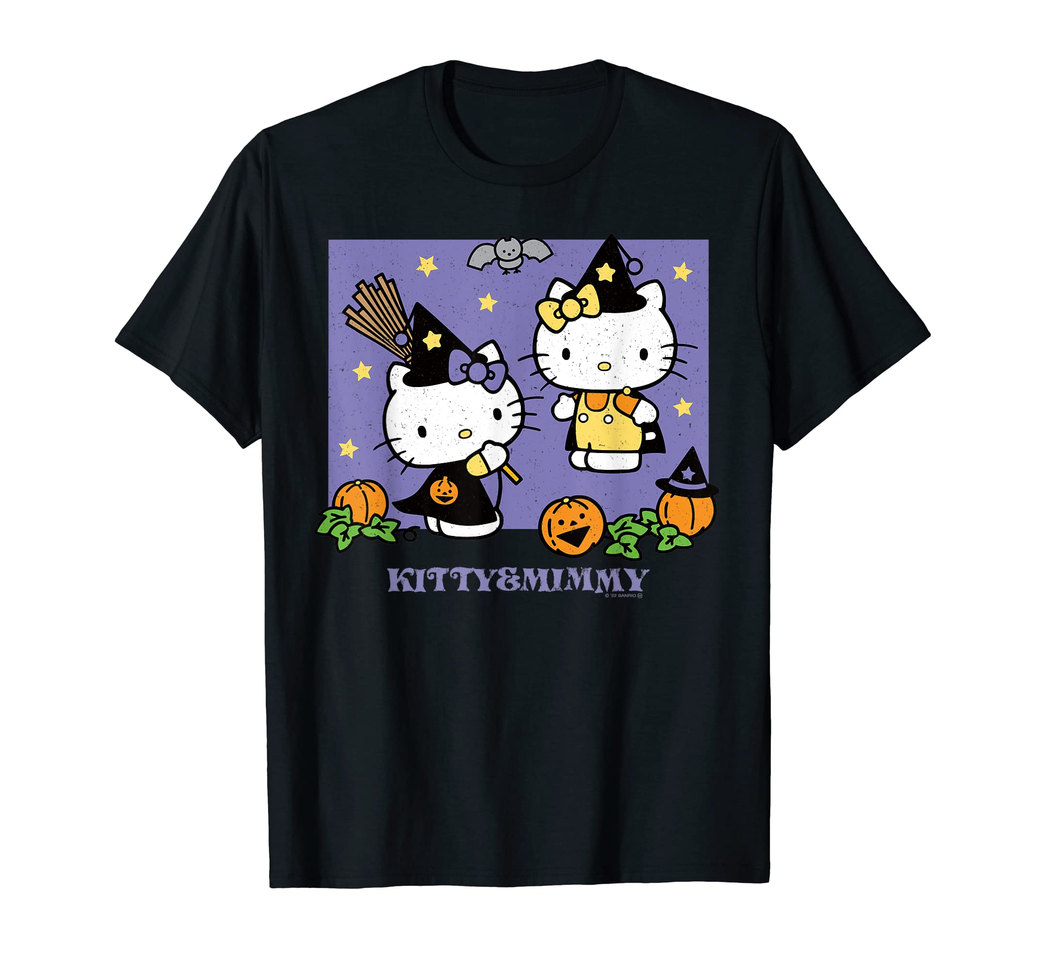 

US Design Hello Kitty with Mimmy [Halloween Special] T-shirt чорний