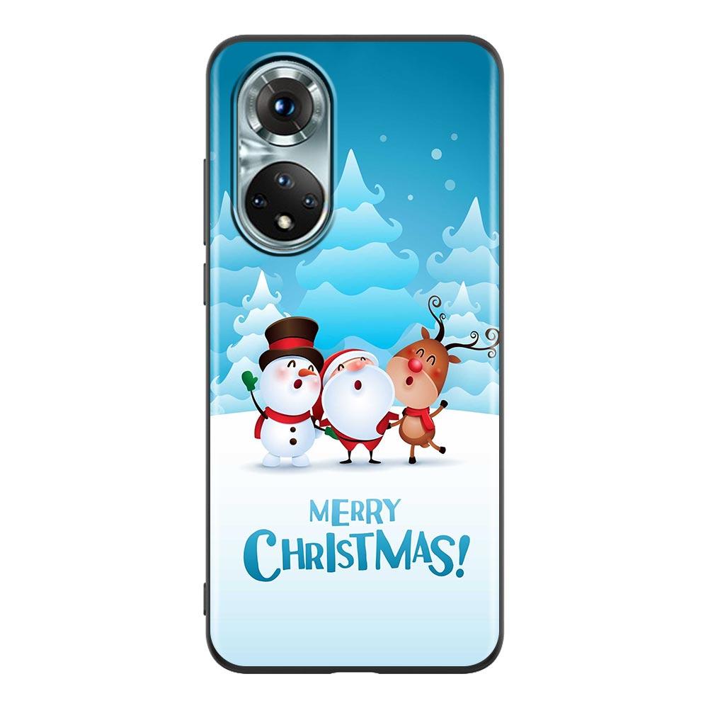 Merry Christmas Santa Claus Elk Phone Case For Honor X8 60 8X 9X 50 30i 21i 20 9A Play Nova 8i 9 SE Y60 Magic4 5G Pro Lite Cover