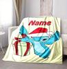 Custom Name Island Adventure Flannel Blanket Throw Blanket Soft Warm Sofa Bed Decor Unique Gift