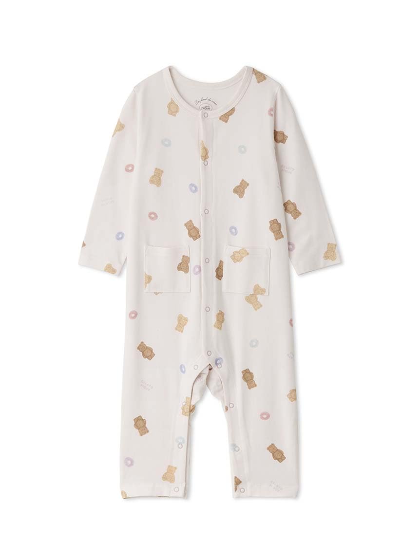 

BABY Cereal Bear Pattern Romper PBCO244465 PNK 70 [Gelato Pique] рожевий