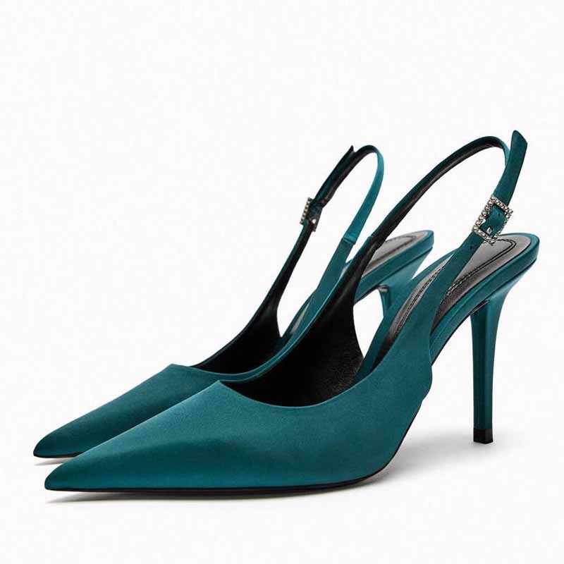 Summer Pointed Toe High Heels Women Sandals Fashion Ankle Strap Party Dress Sandalias Shoes