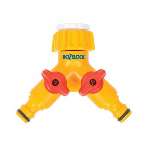 Hozelock 2256 Dubbelkontrollkrananslutning 3/4 tum Bsp