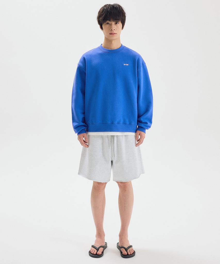 Matile Basic Logo Short Sweat Pants / Light Gray
