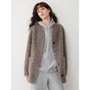 ELLE 100% Merino Wool French Retro Plush Short Jacket