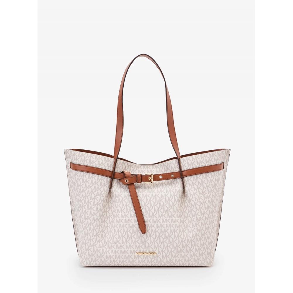 

MICHAEL KORS [Специальная цена] Большая сумка-тоут EMILIA EW MK Signature 35S1GU5T7B150, ванильный цвет