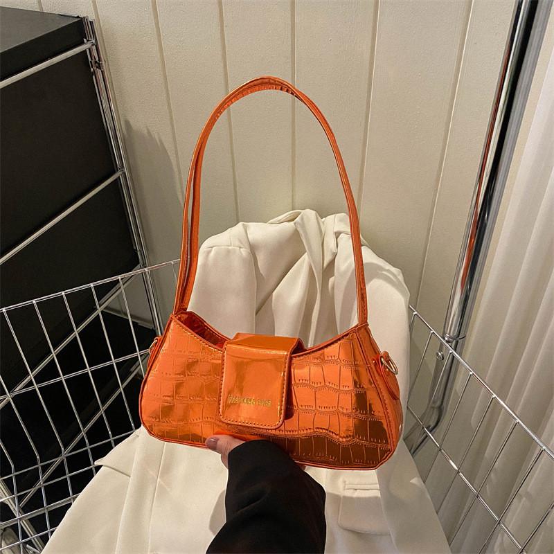 Fashionable Shiny Surface Shoulder Bag For Daily Use Available In Multiple Colors