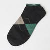 DakS Men S Ankle 4 pairS Set Check Pattern dbSS4f901bk