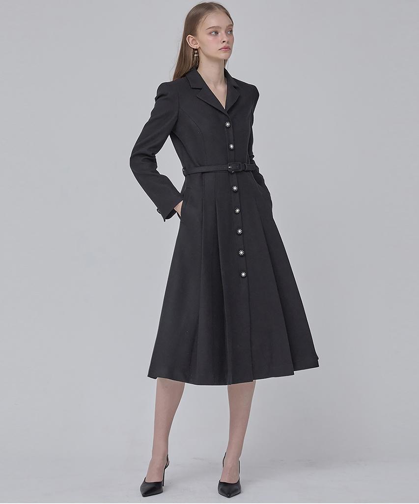 Julie And Kara 24 Fw Collar 106 Dear Giselle Dress Black