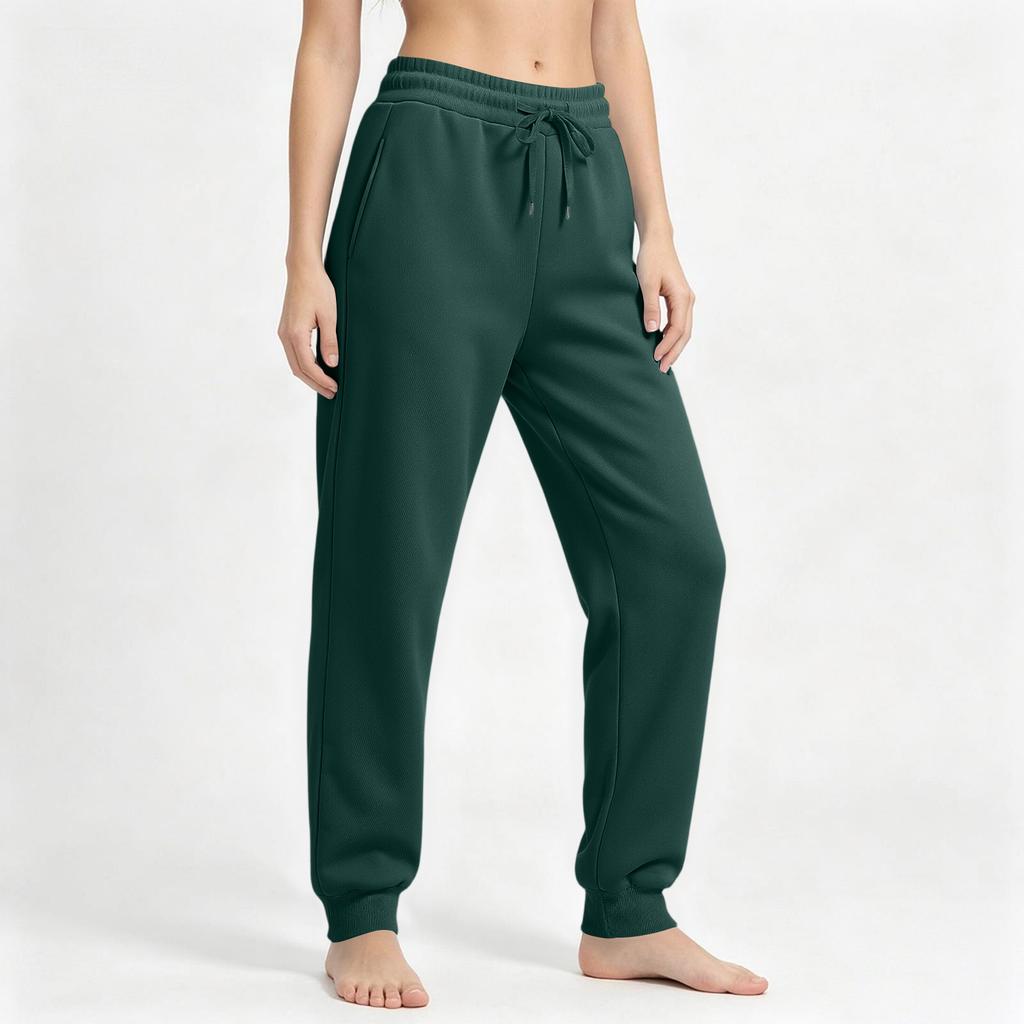 Women's Casual Color Drawstring Sweatpants with Pockets for Everyday Wear
