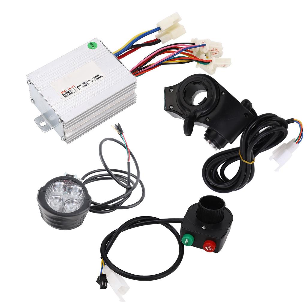 36V 500W Bike Controller Thumb Throttle Set Multi Protection Sensitive Control Brushed Controller with Thumb Throttle