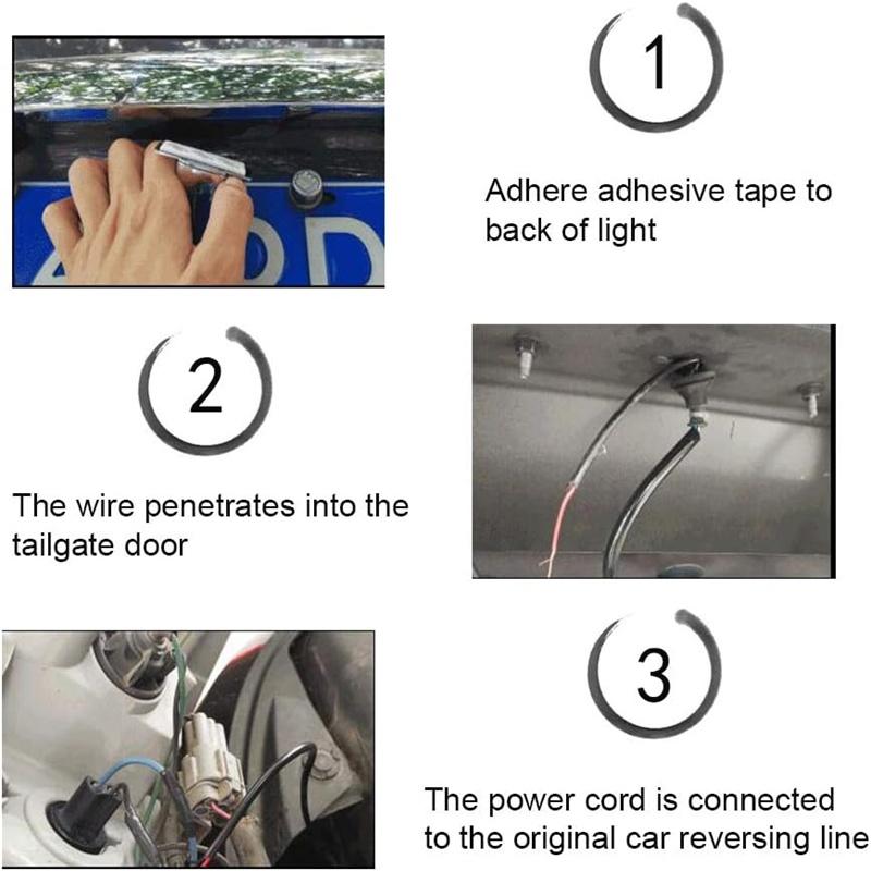 Car Reverse Lights High Brightness Reversing Flashing Warn Lamp Universal Motorcycle Parking LED Electric Eye Modified Bulb