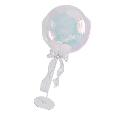 Safe Plastic 18Inch Colorful Balloons Set Quick Assembly Table Floating Ballon Party Wedding Celebration Supplies
