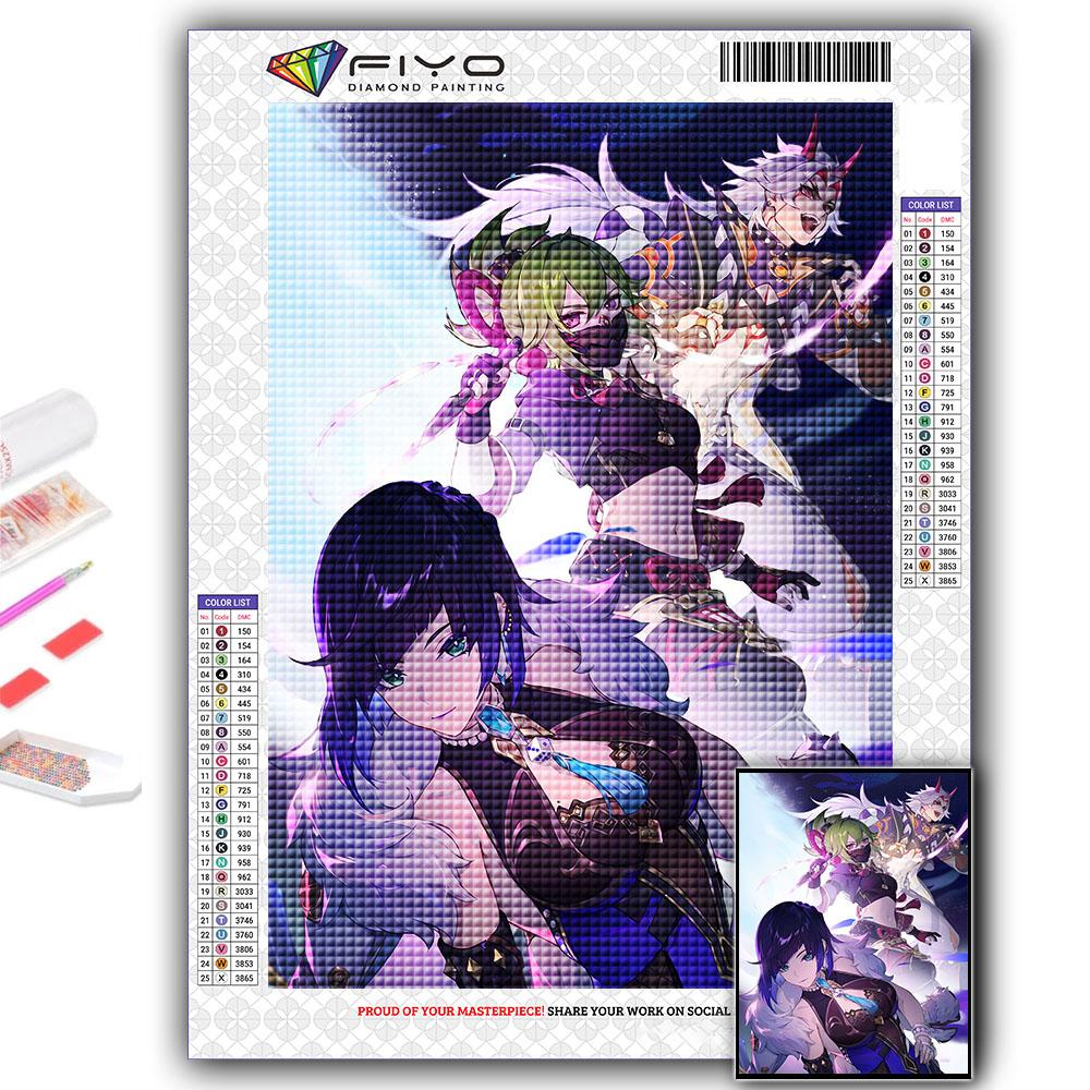 Diamond Painting Genshin Diamond Mosaic Craft Diamond Embroidery Painting