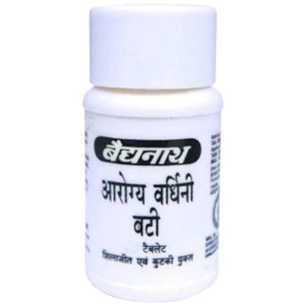 Baidyanath Jhansi Arogyavardhini Vati 80Tablets X Pack Of 2 Ayurvedic Supplement For Vitality And Energy Support