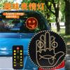 New Car Expression Finger Light with Remote Control Led Lighting Gesture Light Road Rage Middle Finger Gesture Palm Light