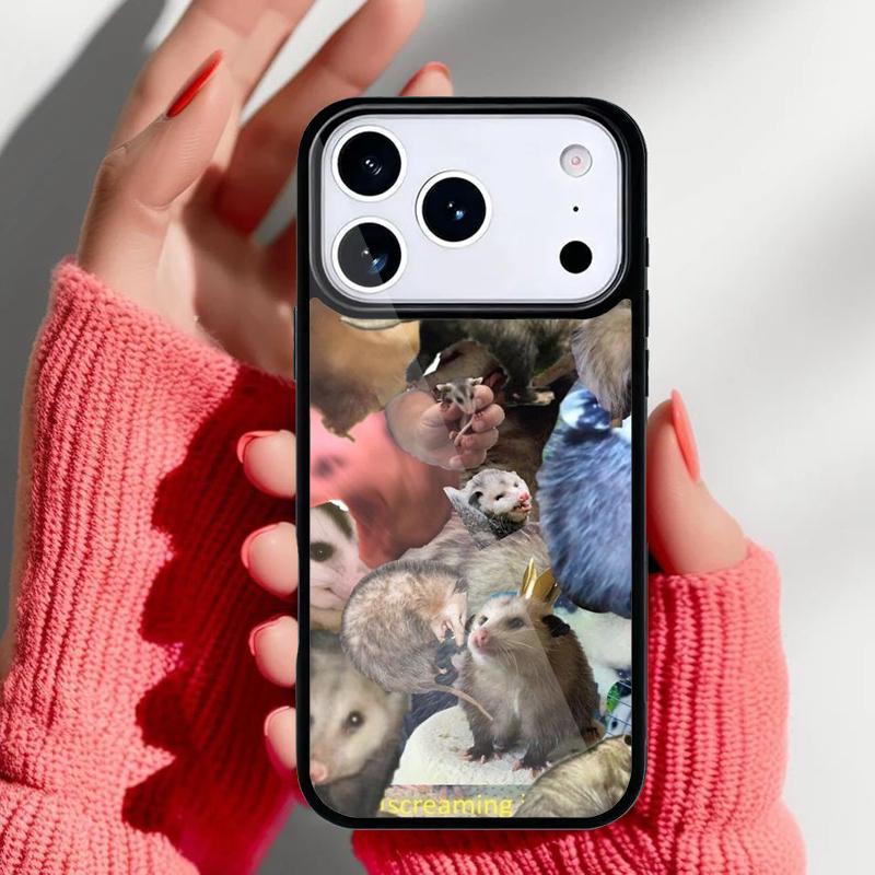 Dishwasher Possum Cute Phone Case for iPhone 17 16 15 14 13 Pro Max Back Cover for 12 11 Pro Coque