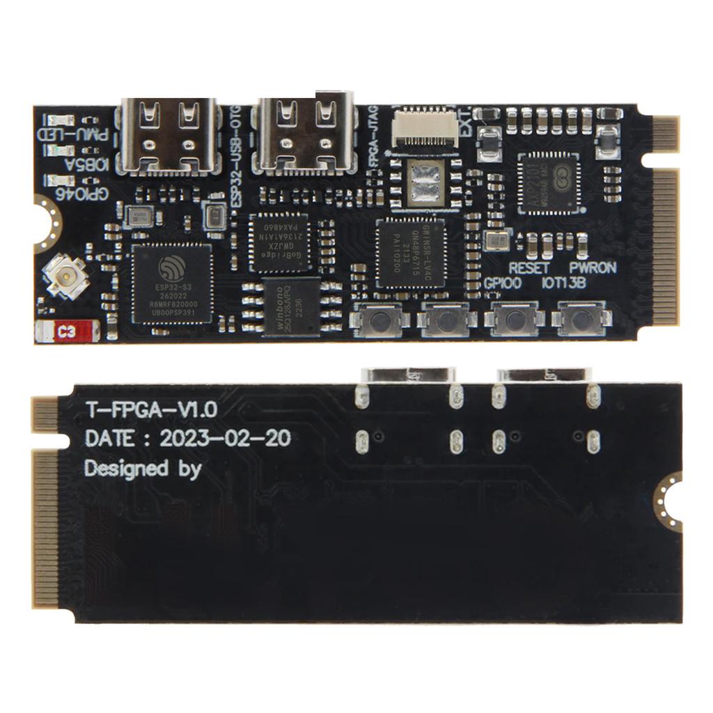 T-FPGA ESP32-S3 Development Board Module FPGA GW1NSR-LV4CQN48PC6/I5 Low Power Microcontroller Development Board