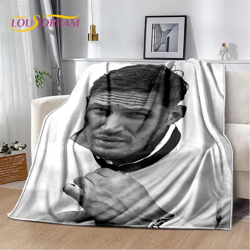 3D Printing Tom Hardy Actor Star Soft Plush Blanket,Flannel Blanket Throw Blanket for Living Room Bedroom Bed Sofa Picnic Cover