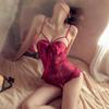Sexy Lingerie Uniform Seduction Hot One-piece Sexy Lingerie Women's Lace Pajamas Pure Desire Perspective Bow Flirting