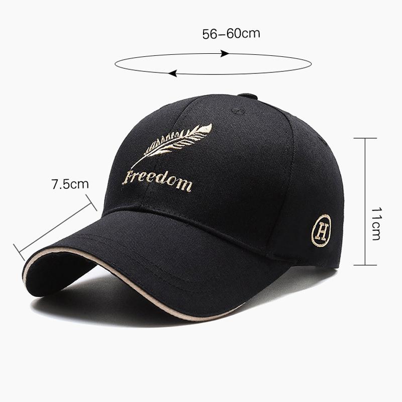 Wiosenna Czapka Męska Czapka Baseballowa z Haftem Kłosa Pszenicy Czapka Przeciwsłoneczna