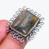 Natural Labradorite Gemstone 925 Sterling Silver Jewelry Ring Size 8 ZS-904