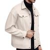 Men's Trendy Lapel Woolen Coat Men's Solid Color Casual Sports Business Jacket