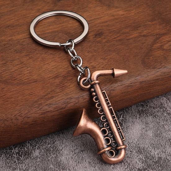 Musician Keychain Pendant Decorative 3D Design Bag Hanging Pendant Miniature Instrument Shape Key Holder Bag