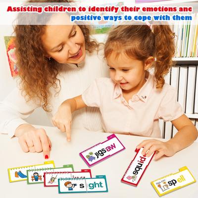 30 Czytanek Rymowanek Flipbooków, Karty Flash z Rodzinami Wyrazów, Karty Flash ze Słownictwem ABC, Edukacyjne Gry do Czytania