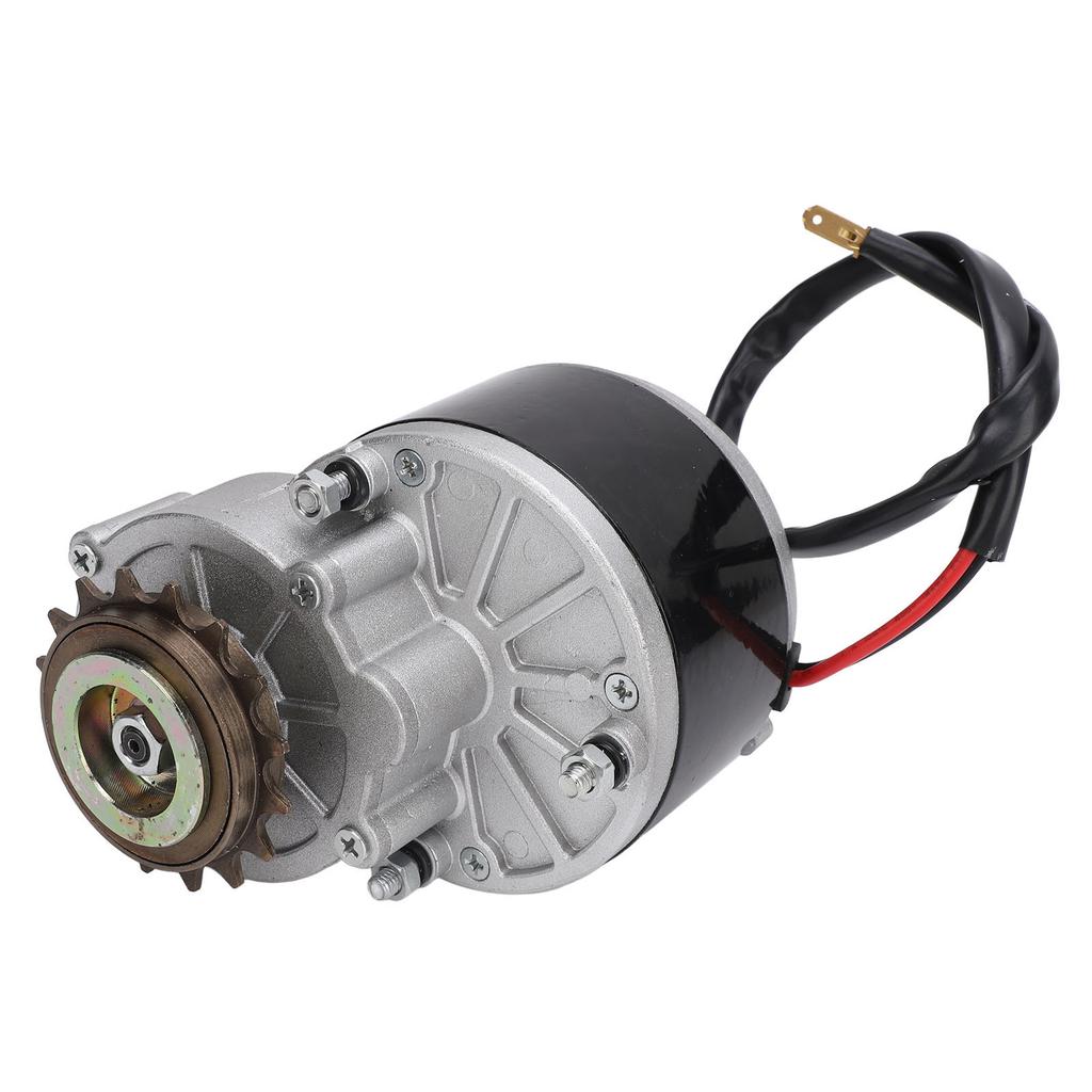 Brushed DC Motor 36V 350W High Torsion 3000RPM Left Gear Brushed Electric Motor for Electric Bicycle Small Motorcycle