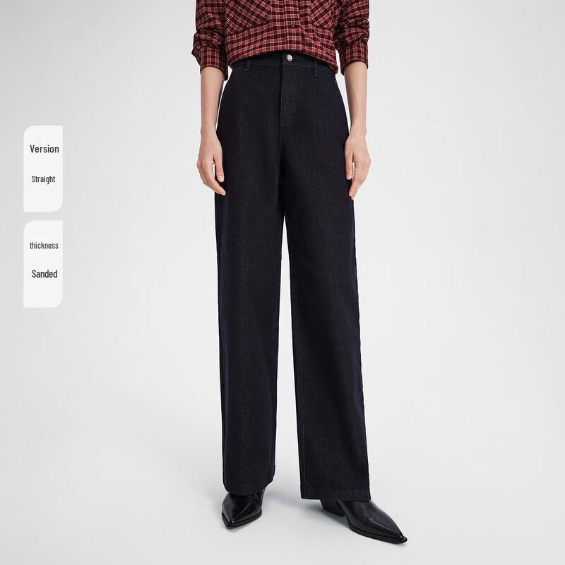 Navigare Women's Slim Straight-Leg Fleece-Lined Jeans