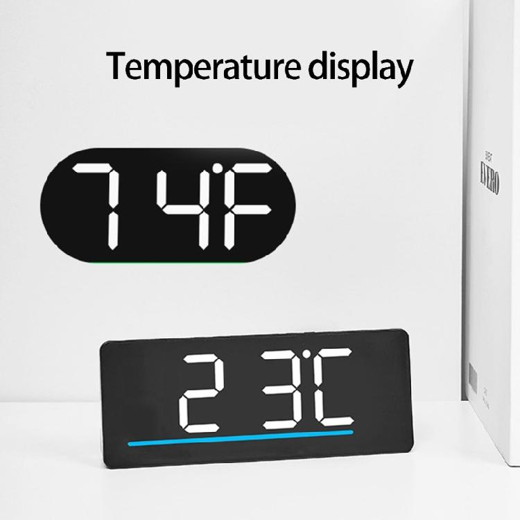 LED Display Clock Travel Sized Kids Room Nightlight Clock Quiet Bedroom Digital Clocks Perfect For Dorms Hotel