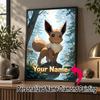 Personalized Eevee Diamond Art Custom Name 5D Diamond Painting Full Drill DIY Craft