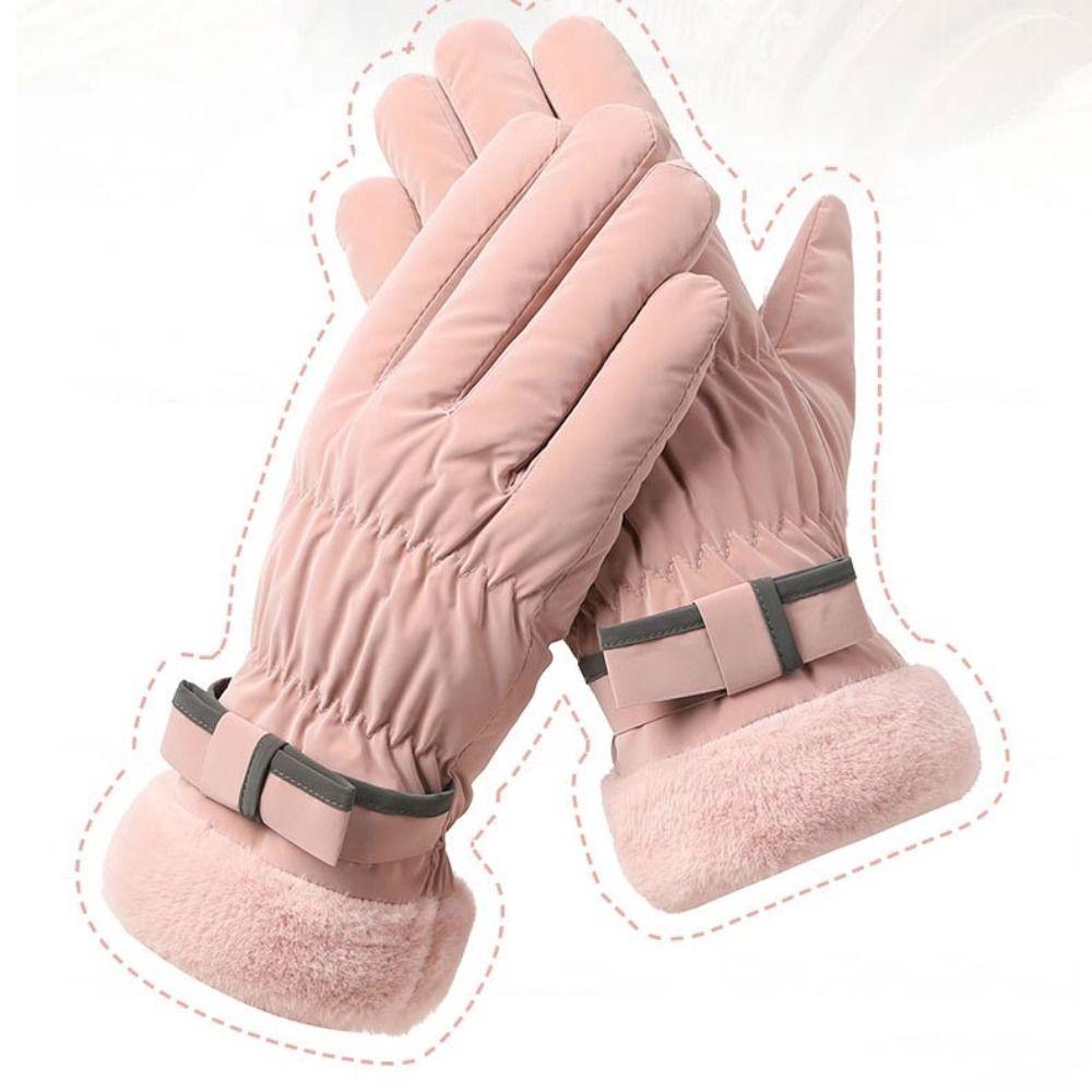 Skiing Gloves Windproof Full Finger Mittens Fashion Snowboard Gloves  Hiking