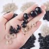 100pcs Black Safety Eyes Plastic Eyeball For Toys Amigurumi Diy Kit Crafts TeddyBear Toy Eye Doll Decoration Accessories 5-20mm