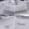 Heart Shaped & Four Leaf Clover Convertible Pendant Necklace Advanced Sense Necklace Crystals Jewelry for Women Girls