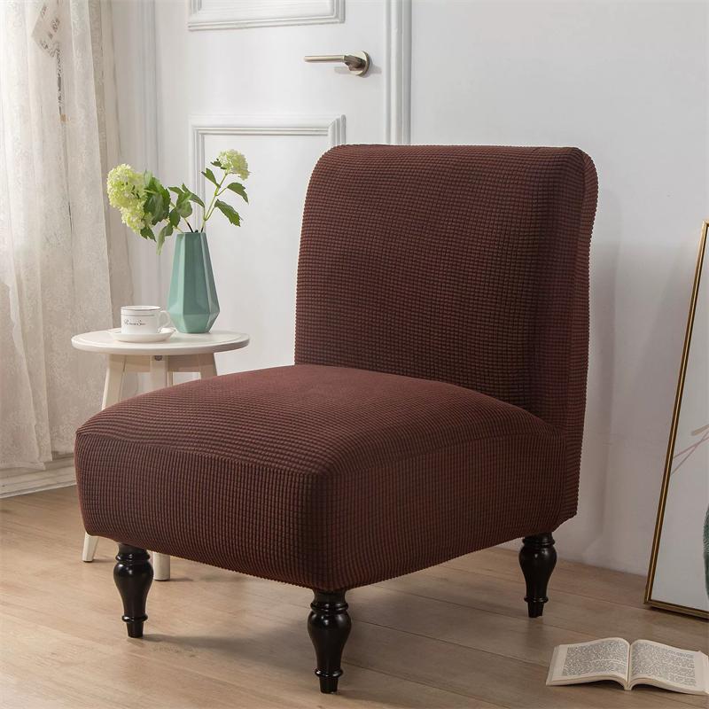 1PZ Coprisedia Accent a Quadri Senza Braccioli Nordic Stretch Coprisofà Singolo Anti-sporco Antiscivolo Coprisedia Grasso per Bar Hotel