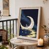 DIY Moonship Pearl Diamond Art Painting Kits for Adults and Beginners,fine View Sparkling Painting Craft Home Wall Decor Handmade Gift
