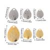 20Pcs Fishing Spinner Blades Metal Waterdrops Shape Spoons Plaice For Tackle Craft Bait Tool Lure Diy Hard Bait Accessories