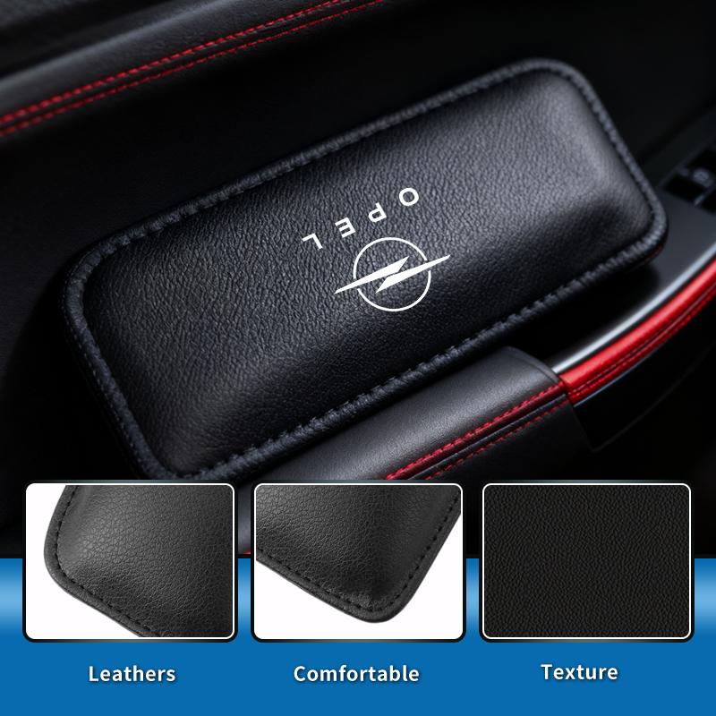 Auto Lederen Kniebeschermer Comfortabel Geheugenschuim Auto Interieur Accessoires Voor OPEL OPC Line Zafira B Corsa D Insignia Mokka Regal