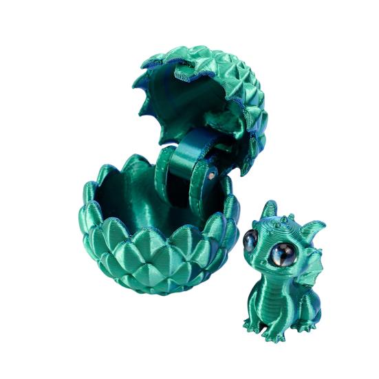 Ovo de Dragão Impresso em 3D com Dragão Dentro Ovo de Dragão Misterioso Brinquedo Fidget Colecionável de Fantasia Presentes para Recheio de Cesta de Páscoa Decoração para Casa e Escritório