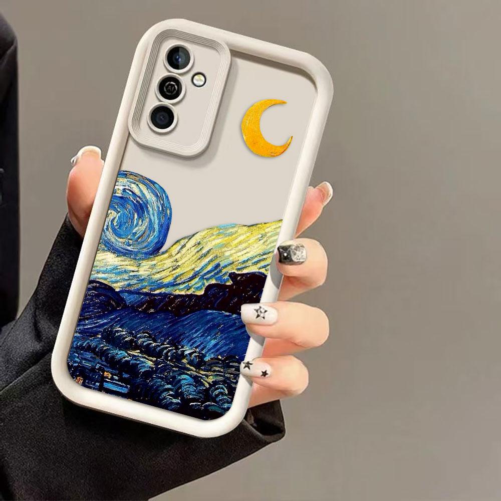 The S-Starry Night Art Cover Phone Case For HONOR 600 400 90 LITE 300 200 70 50 20 10I 9X 8X PRO DIY Case Shell Funda Capa Coque