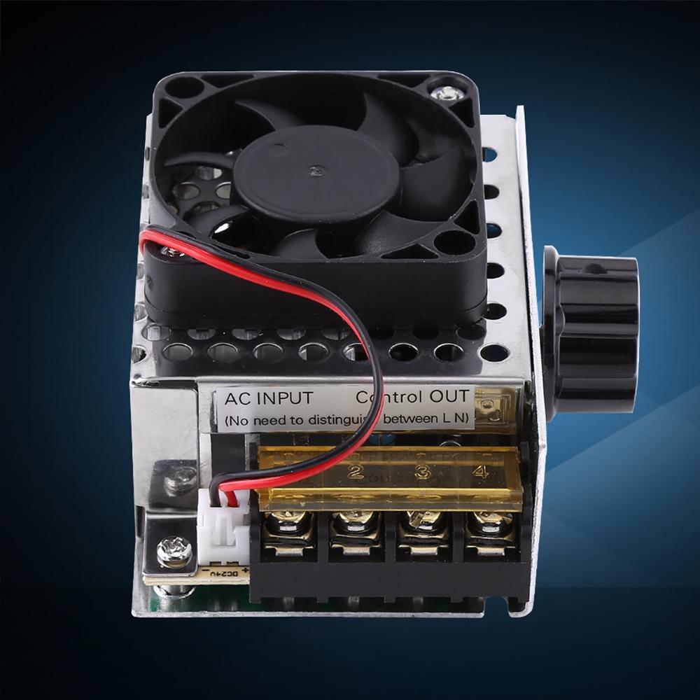 AC 110V-220V Motor Drehzahlregler 4000W Temperaturregler SCR Spannungsregler Motor