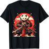 Japanese Art Panda Ninja Ukiyo-e Anime Style Samurai Panda T-Shirt