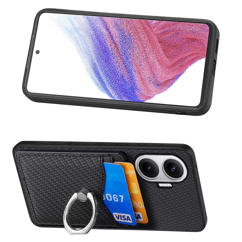 For Xiaomi Redmi Turbo 4 Pro 5G Case Card Slots Ring Holder Kickstand Phone Cover