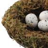 4Pcs 4.7" Birds Nest Artificial Bird Nest Decor House Decoration Birds Nest Fern  Party