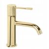 Low Glossy Quilted Gold Bathroom Washbasin Faucet Venti Gold