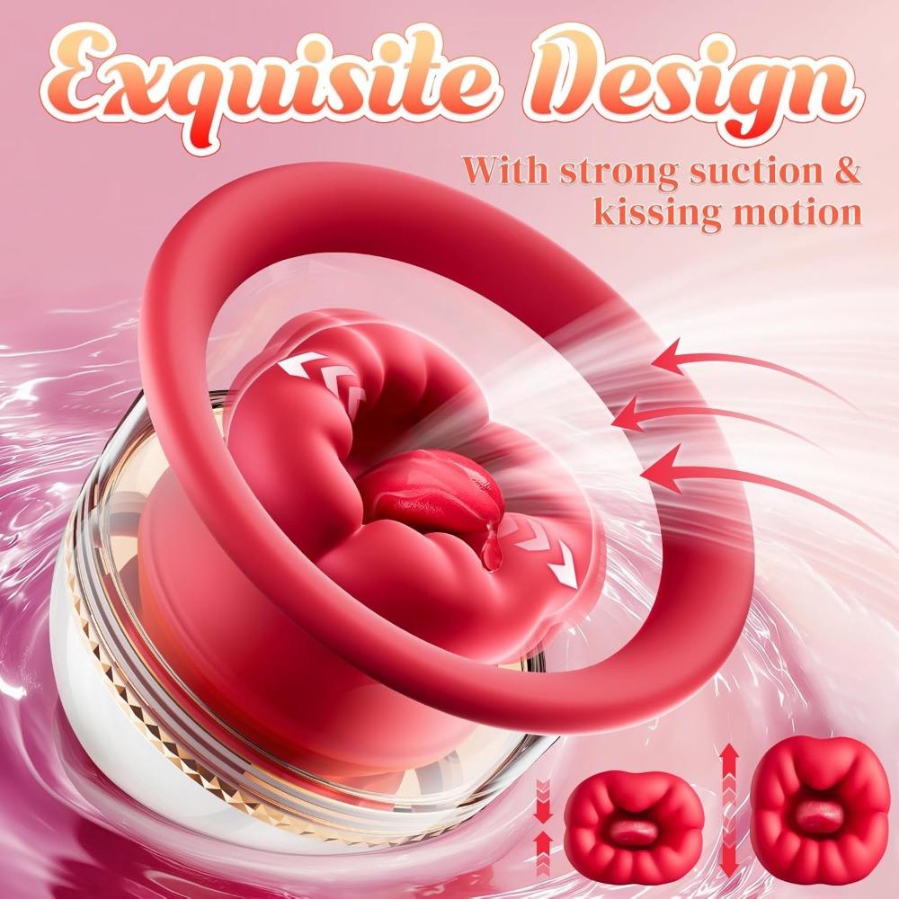 Nipple Sucker Vibrator for Women - 9 Vibe Modes + 3 Suck Modes, Detachable Clit/Nipple/Anal Stimulator Toys for Couples