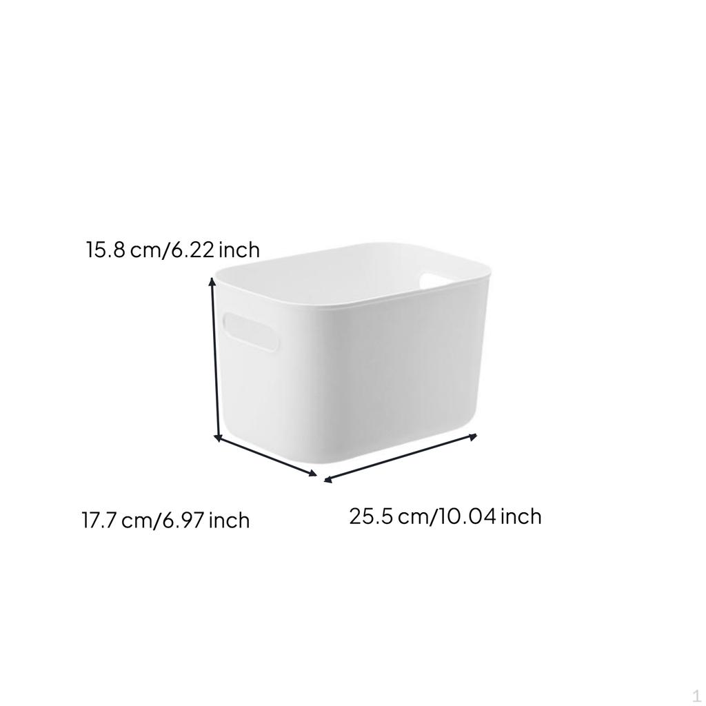 Storage Box, Stackable Organizer Bin, Clear Container for Home, Closet, Office S