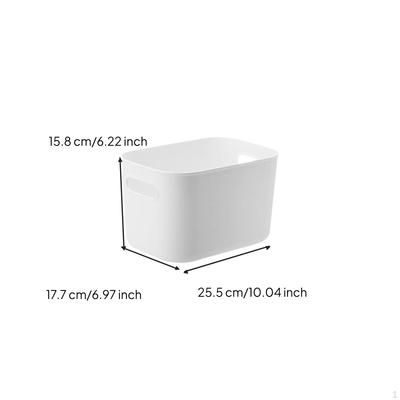 Storage Box, Stackable Organizer Bin, Clear Container for Home, Closet, Office S