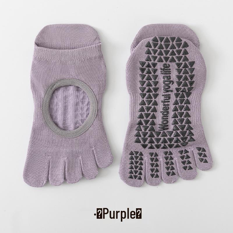 Women's Antibacterial Backless Yoga Socks - Five-Toe, Thin Spring/Summer Style, Indoor Pilates